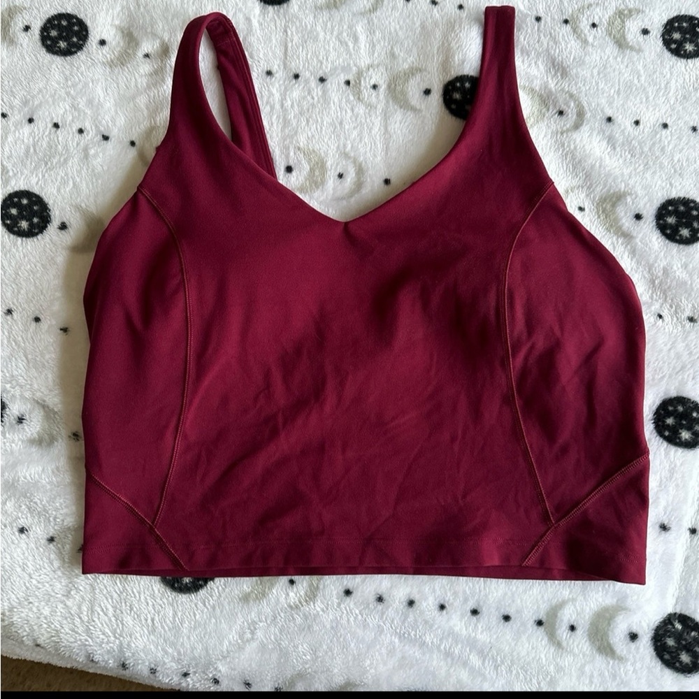 lululemon athletica Burgundy Crop Top